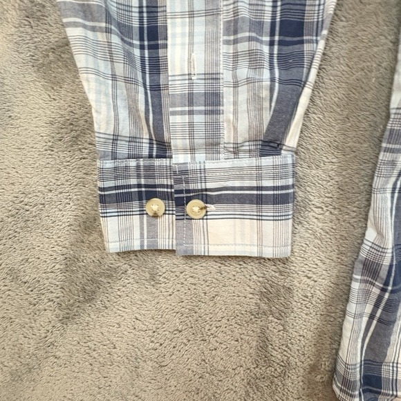 Blue Mountain Men's L Button Down LS Plaid 98% Cotton SEE DESCRIPTION - Picture 12 of 16